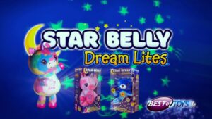 Visuel de la publicité TV Star Belly Dream Lights, mettant en lumière l'univers féérique du jouet.